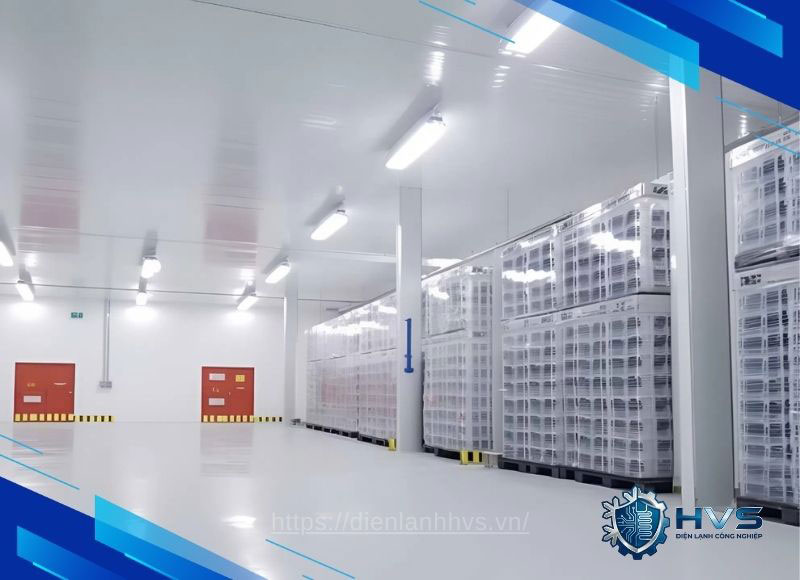bên trong kho đông lạnh HVS