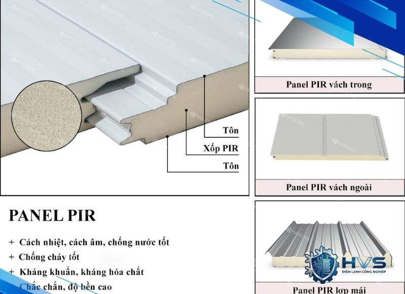 panel PIR cách nhiệt HVS